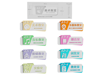 现代门牌、指示牌