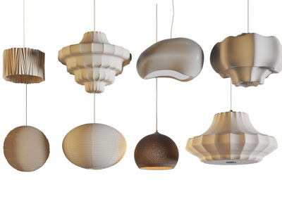 侘寂风吊灯3d模型 侘寂风吊灯