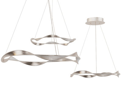 现代金属带状圆环吊灯3d模型 现代金属带状圆环吊灯