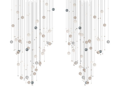 现代装饰彩球垂线吊灯