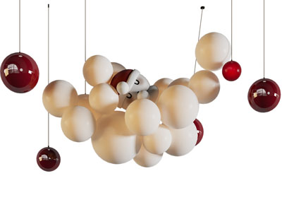 现代卡通宝贝泡泡吊灯