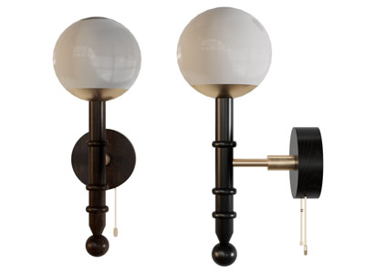 现代壁灯3d模型 现代壁灯