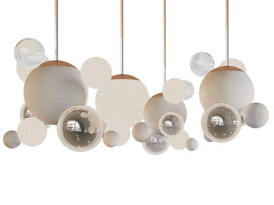 现代泡泡多头吊灯