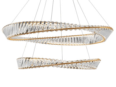 现代圆环水晶吊灯