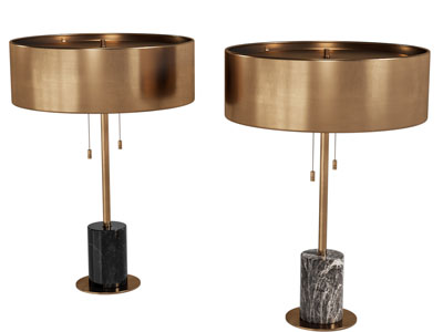 现代复古金属灯罩台灯