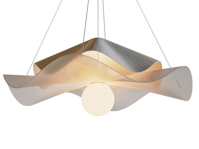 现代荷叶灯罩吊灯