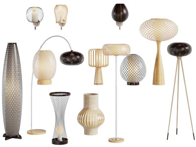 新中式网状灯罩落地灯 台灯 壁灯