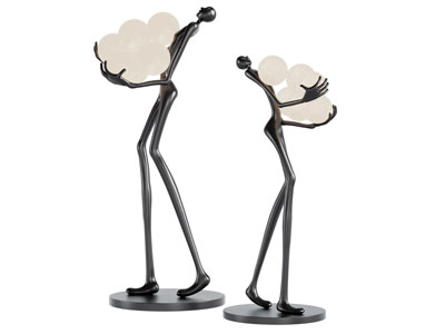 现代雕塑小人台灯 落地灯