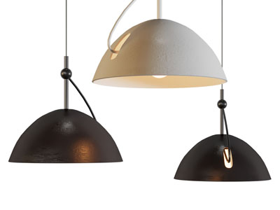 现代金属灯罩半圆吊灯