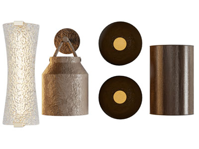 现代锤纹玻璃壁灯