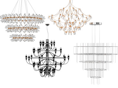 现代多层圆形吊灯