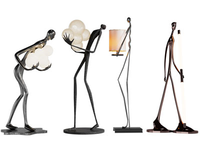 现代雕塑小人落地灯