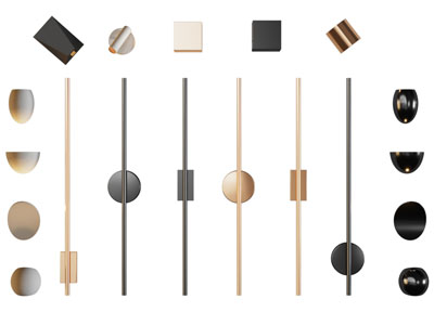 现代轻奢金属线条壁灯