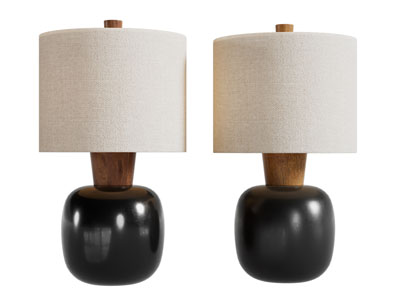 侘寂风台灯3d模型 侘寂风台灯