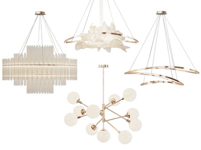 现代金属灯架吊灯