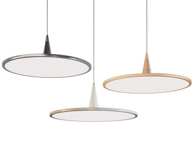 现代圆饼造的吊灯