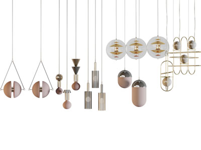 现代垂线吊灯 床头吊灯