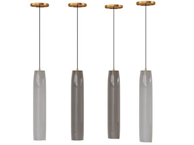 现代垂线柱形灯罩吊灯