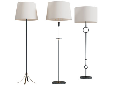 现代落地灯3d模型 现代落地灯