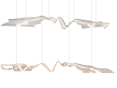 现代飘带吊灯