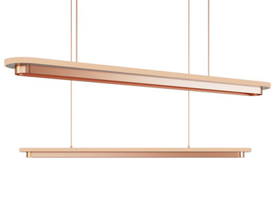 现代金属一字吊灯3d模型 现代金属一字吊灯