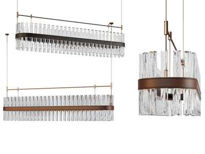 现代椭圆形水晶吊灯