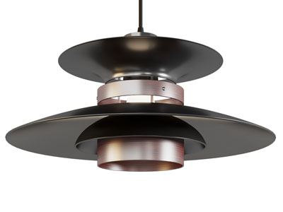 现代双层金属吊灯