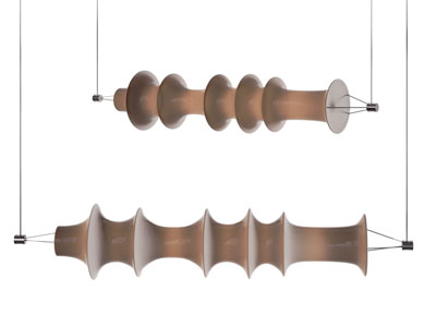 侘寂风长条吊灯