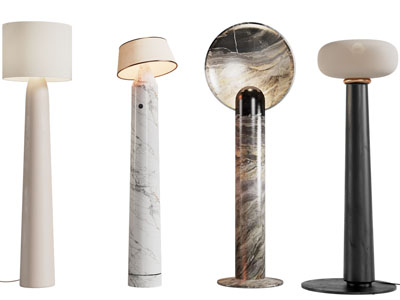 现代大理石灯柱落地灯