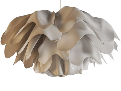 侘寂风花瓣吊灯3d模型 侘寂风花瓣吊灯