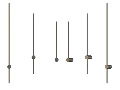 现代天际钢带壁灯 洗墙灯