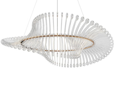 现代扭曲水晶吊灯