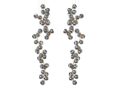 现代烟灰色灯罩吊灯