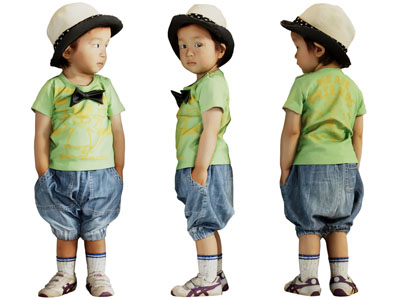 现代戴帽子的儿童、孩子、男孩