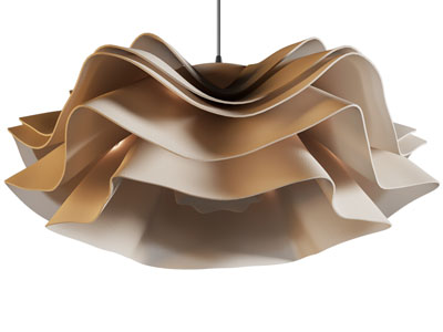 侘寂风多层花瓣客厅 餐厅吊灯3d模型 侘寂风多层花瓣客厅 餐厅吊灯