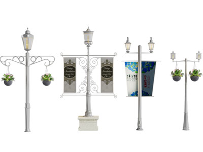 欧式广场景观灯 路灯3d模型 欧式广场景观灯 路灯