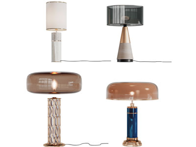 现代台灯3d模型 现代台灯