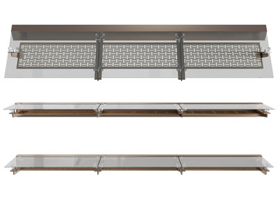 新中式玻璃凉棚、雨棚