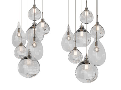 现代玻璃灯罩吊灯