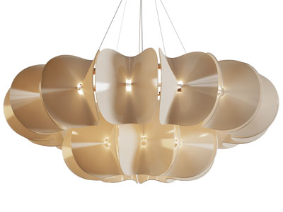 现代客厅吊灯3d模型 现代客厅吊灯