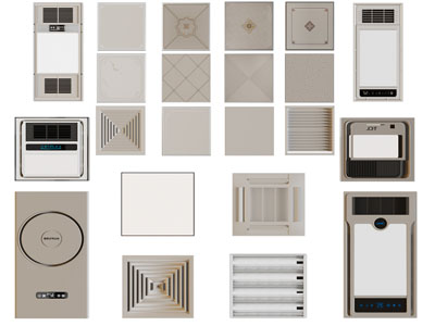 现代空调出风口 暖风扇 浴霸