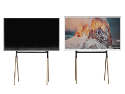 现代带支架的电视机3d模型 现代带支架的电视机