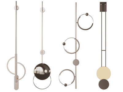 现代壁灯3d模型 现代壁灯