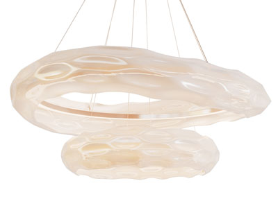 现代双层圆环吊灯3d模型 现代双层圆环吊灯