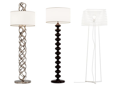 现代镂空灯柱落地灯3d模型 现代镂空灯柱落地灯