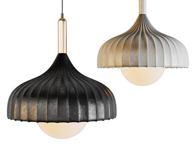 侘寂风水泥质感灯罩吊灯3d模型 侘寂风水泥质感灯罩吊灯