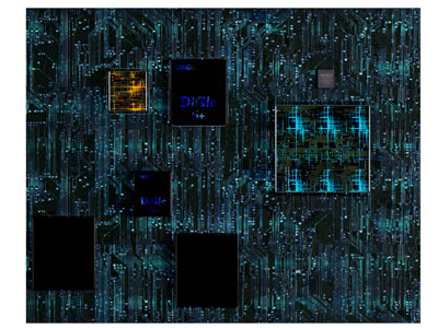 现代芯片、电路板芯片3d模型 现代芯片、电路板芯片