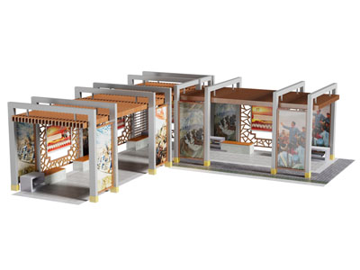 现代画廊、廊架