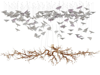 现代大垂线吊灯 客厅 酒店 售楼处吊灯3d模型 现代大垂线吊灯 客厅 酒店 售楼处吊灯