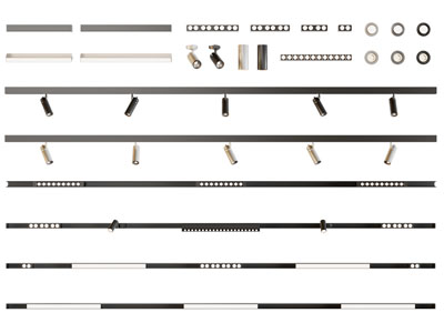 现代轨道慈溪灯 可转向筒灯射灯 格栅灯3d模型 现代轨道慈溪灯 可转向筒灯射灯 格栅灯